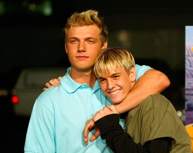 Nick Carter and the Backstreet Boys pay tribute to Aaron Carter during the show