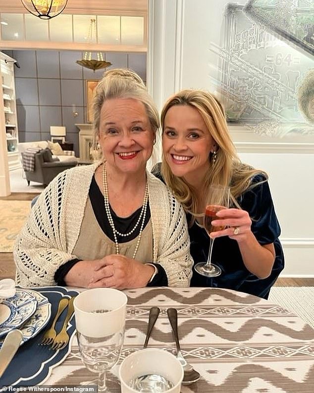 Reese Witherspoon, 46, poses for rare snaps with her lookalike mother Betty, 74, and brother John, 50,