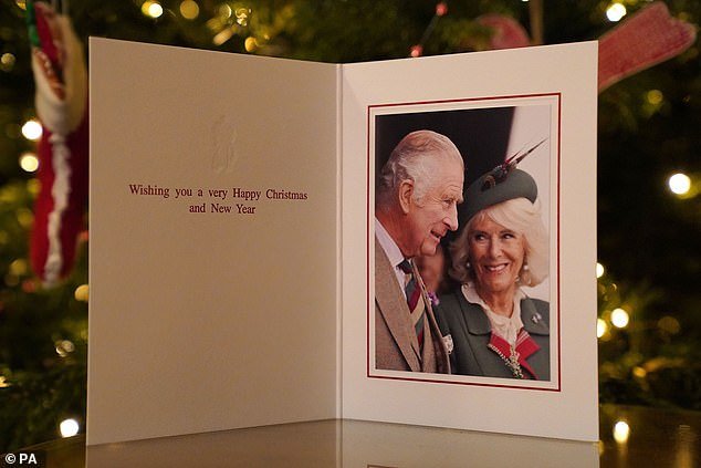 Charles releases his first Christmas card as king