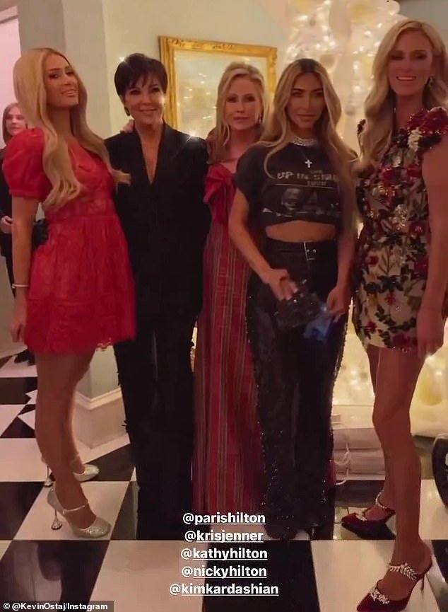 Inside Kathy Hilton’s Lavish Christmas Party: Kim Kardashian Parties With Paris Hilton